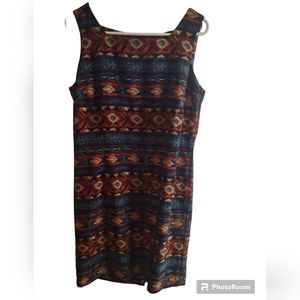 J. Stevens Geometrical Sleeveless Dress